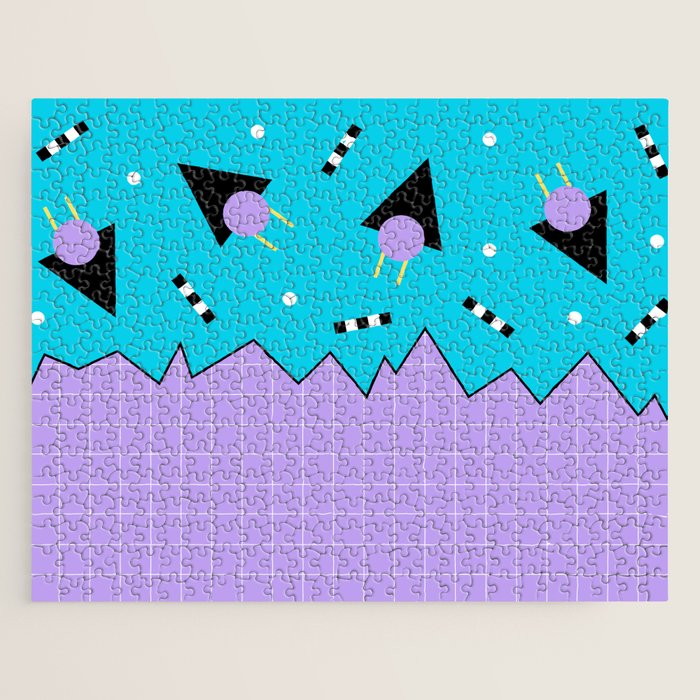 Memphis pattern 114 - 80s / 90s Retro Jigsaw Puzzle Gallery Image 1
