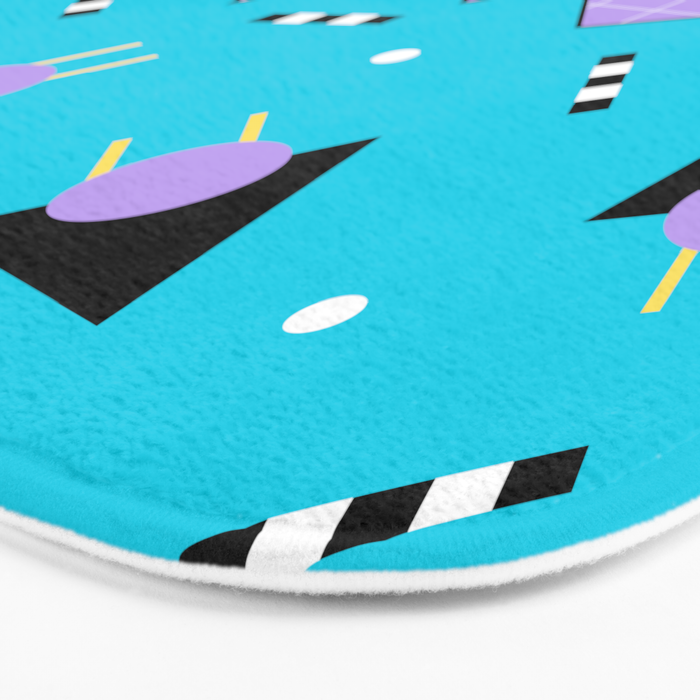 Memphis pattern 114 - 80s / 90s Retro Bath Mat Gallery Image 3
