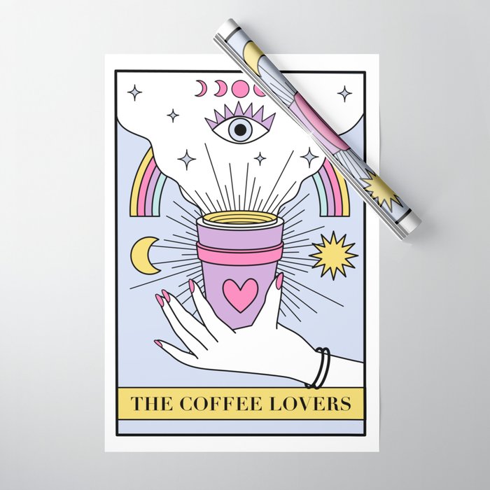 The Coffee Lovers Tarot Wrapping Paper Gallery Image 1