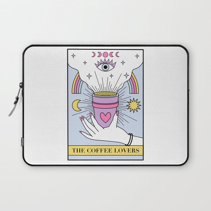 The Coffee Lovers Tarot Laptop Sleeve Gallery Image 1