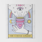 The Coffee Lovers Tarot Throw Blanket Gallery Image 2