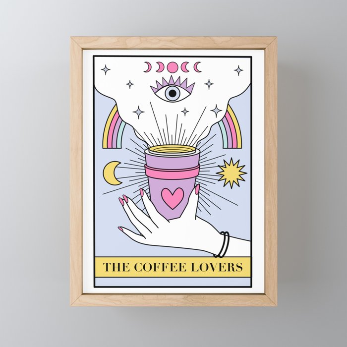 The Coffee Lovers Tarot Mini Art Print Gallery Image 1