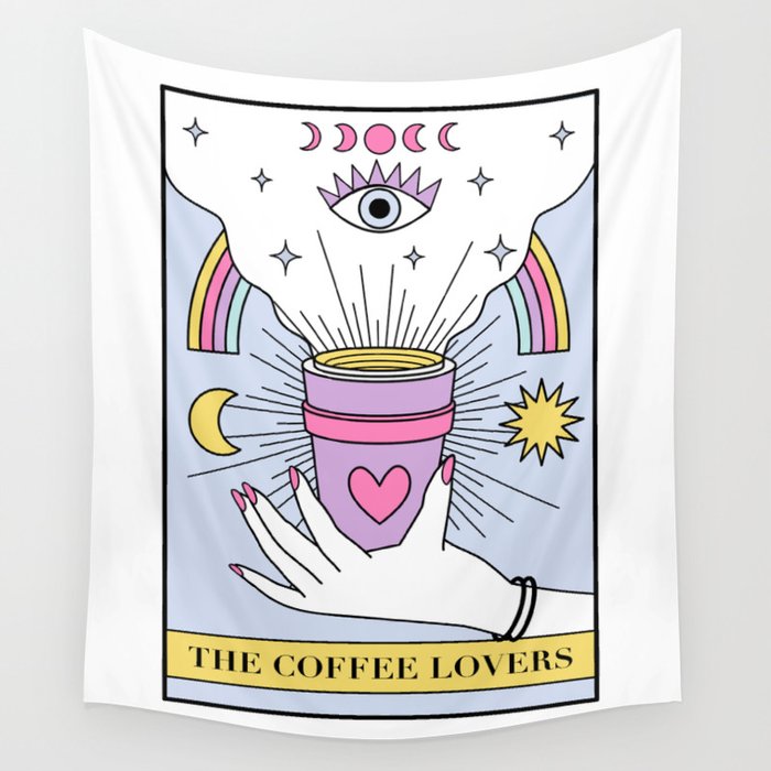 The Coffee Lovers Tarot Wall Tapestry Gallery Image 1