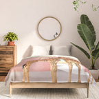 Giraffe Villa | Contemporary Modern Architecture Digital Graphic Art | Wildlife Animals Palm Exotic Comforter Gallery Image 3
