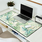 Green Tropical Leaves Desk Mat Gallery Image 2