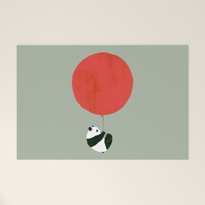 Traveling panda Welcome Mat Gallery Image 1