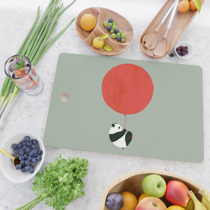 Traveling panda Cutting Board Gallery Image 2