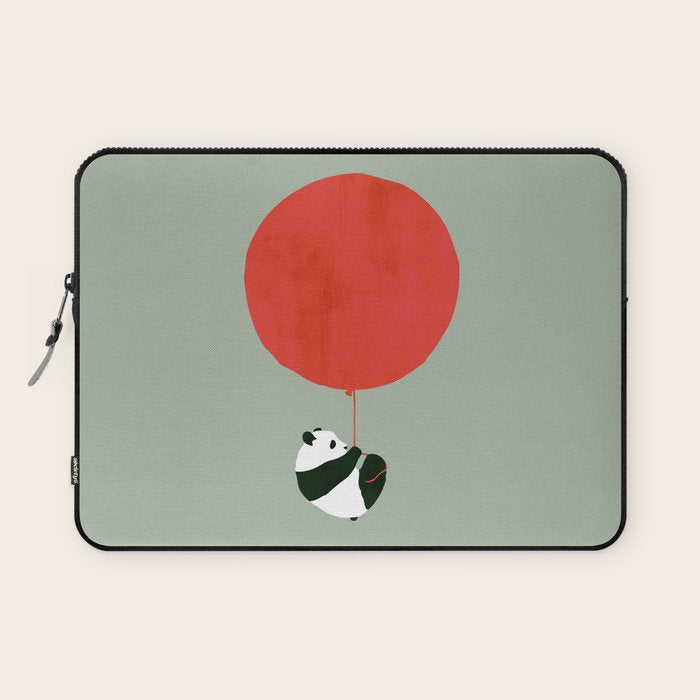 Traveling panda Laptop Sleeve Gallery Image 1