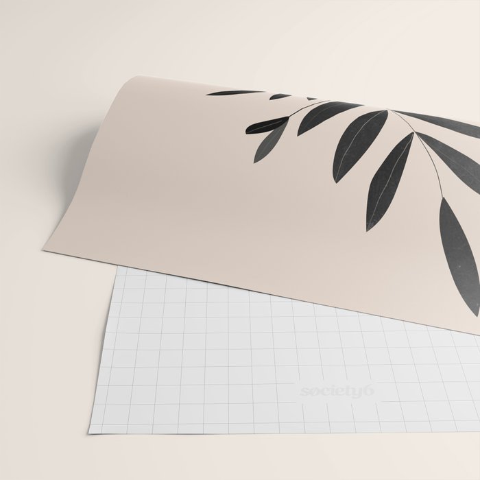 Minimal Abstract Art Vase Plant 6 Wrapping Paper Gallery Image 2