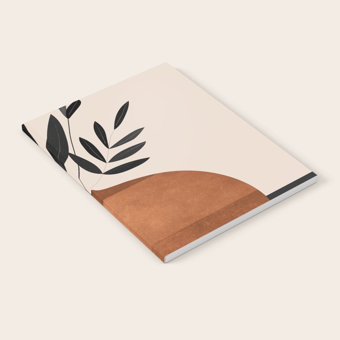 Minimal Abstract Art Vase Plant 6 Notebook Gallery Image 2