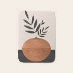 Minimal Abstract Art Vase Plant 6 Bath Mat Gallery Image 1