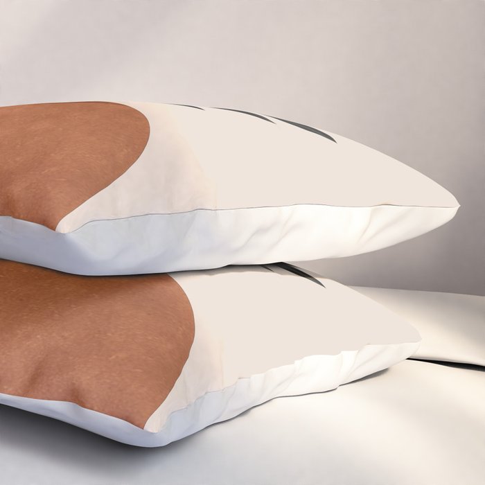 Minimal Abstract Art Vase Plant 6 Pillow Sham Gallery Image 3