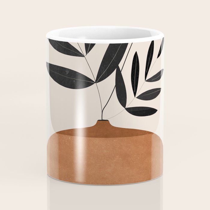 Minimal Abstract Art Vase Plant 6 Coffee Mug Gallery Image 4