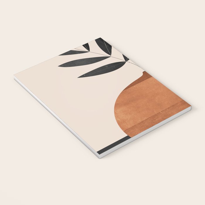Minimal Abstract Art Vase Plant 6 Notebook Gallery Image 3