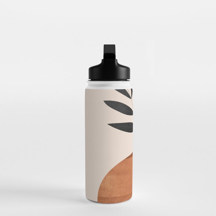 Minimal Abstract Art Vase Plant 6 Water Bottle Gallery Image 3