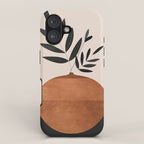 Minimal Abstract Art Vase Plant 6 iPhone Case Gallery Image 1