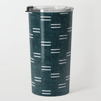 double dash on dark teal Travel Mug Gallery Image 3