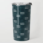 double dash on dark teal Travel Mug Gallery Image 2