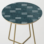 double dash on dark teal Side Table Gallery Image 2