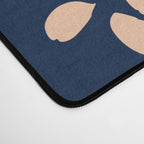 Strainge Clover blossoms in a vase dark blue Desk Mat Gallery Image 4