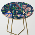 Strainge Clover blossoms in a vase dark blue Side Table Gallery Image 2