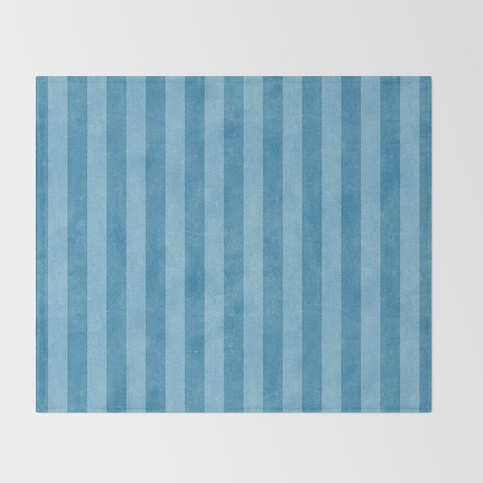 STRIPES - 004 - blue Throw Blanket Gallery Image 2