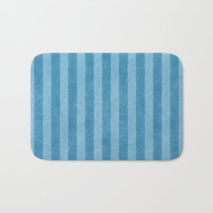 STRIPES - 004 - blue Bath Mat Gallery Image 1