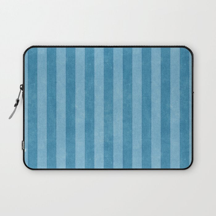 STRIPES - 004 - blue Laptop Sleeve Gallery Image 1