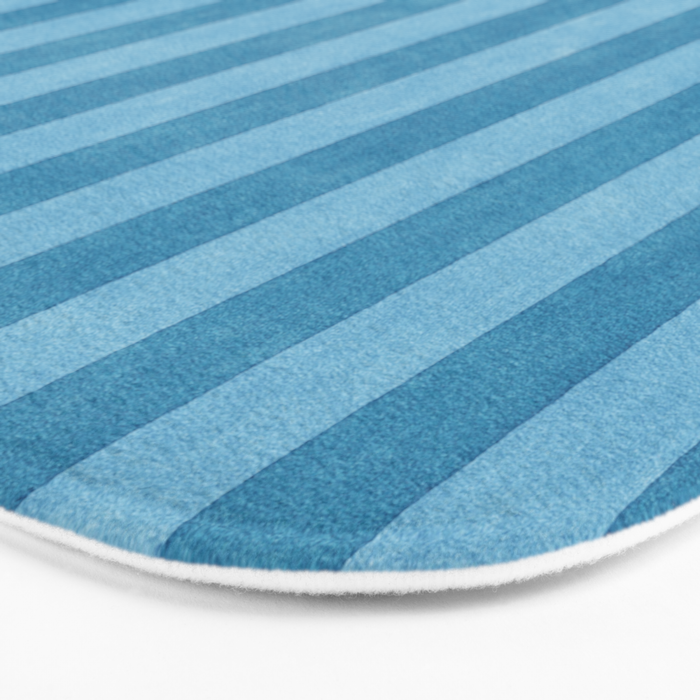 STRIPES - 004 - blue Bath Mat Gallery Image 3