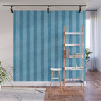 STRIPES - 004 - blue Wall Mural Gallery Image 1