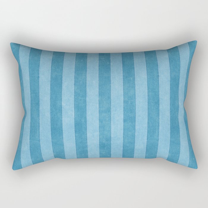 STRIPES - 004 - blue Rectangular Pillow Gallery Image 1