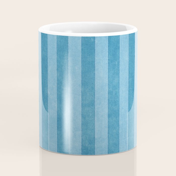 STRIPES - 004 - blue Coffee Mug Gallery Image 4