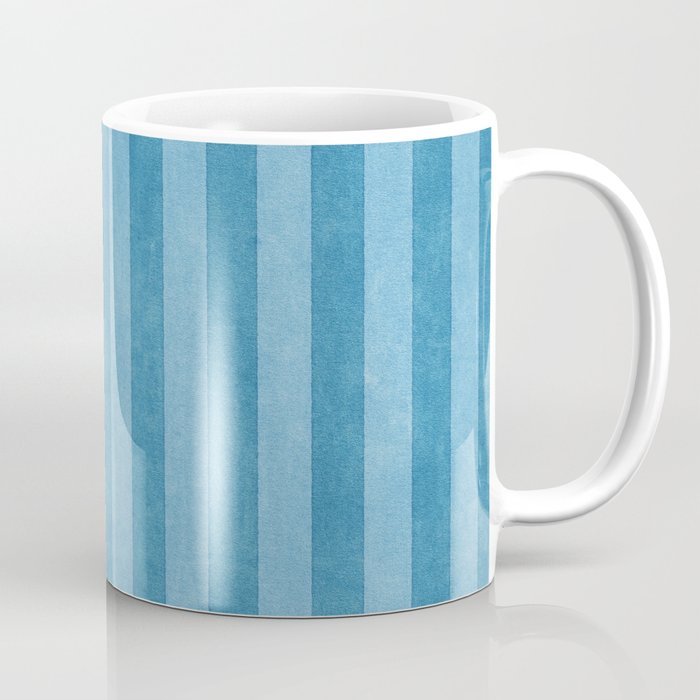 STRIPES - 004 - blue Coffee Mug Gallery Image 1