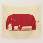 Elephanticus Roomious Wall Tapestry Gallery Image 4