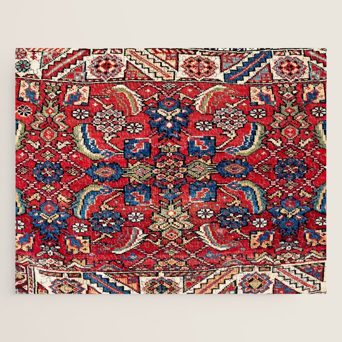 Qashqaâi Vagireh Fars Southwest Persian Sampler Print Jigsaw Puzzle Gallery Image 1