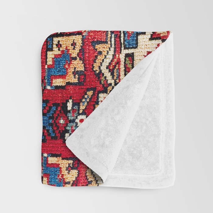 Qashqaâi Vagireh Fars Southwest Persian Sampler Print Throw Blanket Gallery Image 3