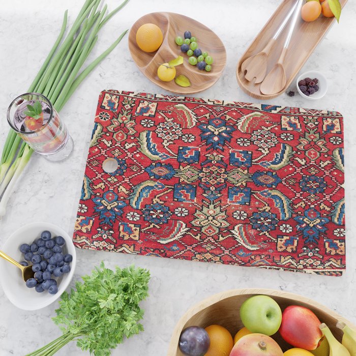 Qashqaâi Vagireh Fars Southwest Persian Sampler Print Cutting Board Gallery Image 2