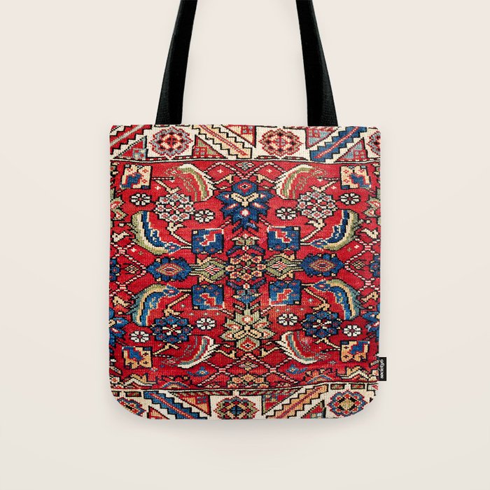 Qashqaâi Vagireh Fars Southwest Persian Sampler Print Tote Bag Gallery Image 1