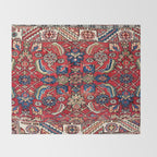 Qashqaâi Vagireh Fars Southwest Persian Sampler Print Throw Blanket Gallery Image 2