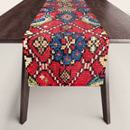 Qashqaâi Vagireh Fars Southwest Persian Sampler Print Table Runner Gallery Image 1