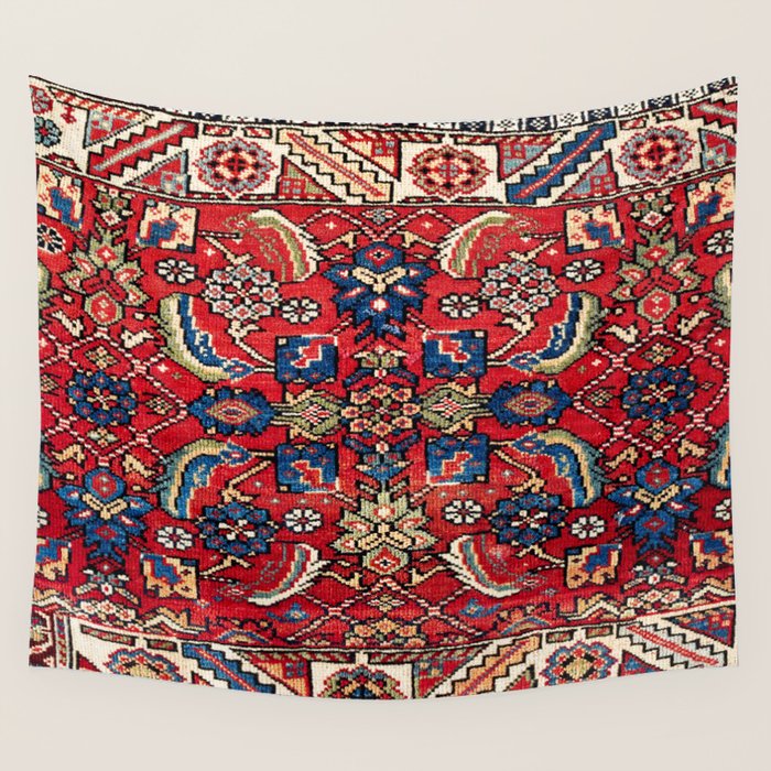 Qashqaâi Vagireh Fars Southwest Persian Sampler Print Wall Tapestry Gallery Image 4