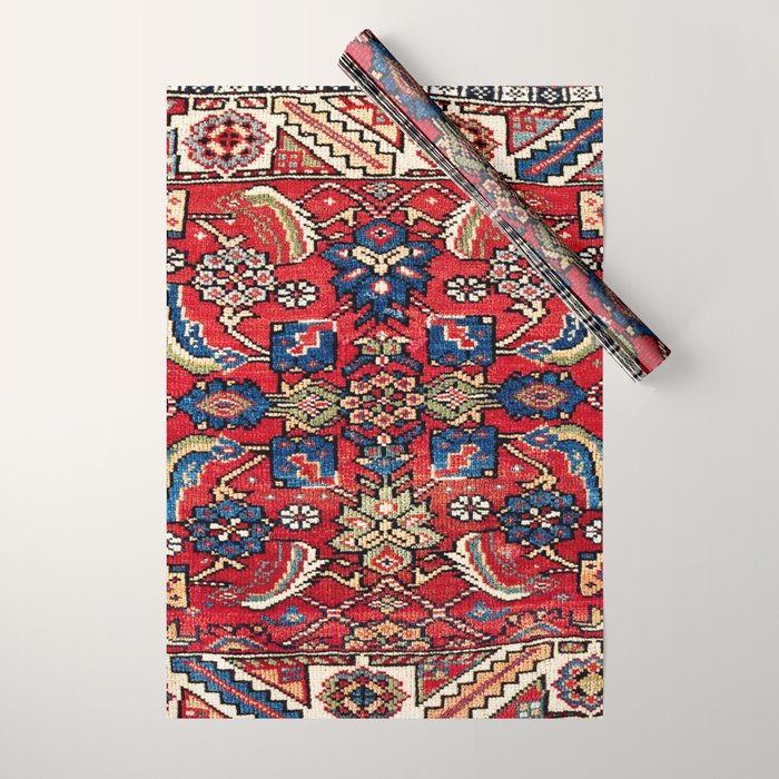 Qashqaâi Vagireh Fars Southwest Persian Sampler Print Wrapping Paper Gallery Image 1