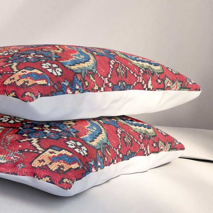 Qashqaâi Vagireh Fars Southwest Persian Sampler Print Pillow Sham Gallery Image 3