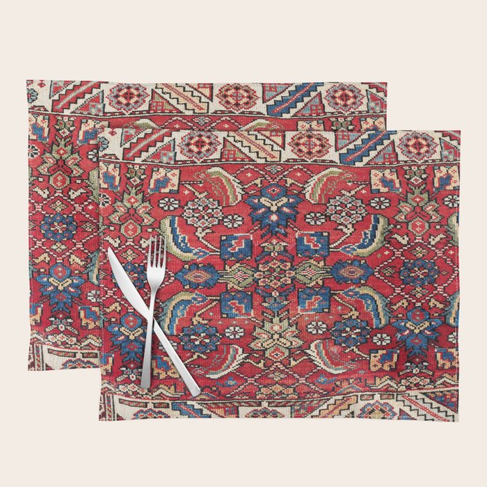 Qashqaâi Vagireh Fars Southwest Persian Sampler Print Placemat Gallery Image 1