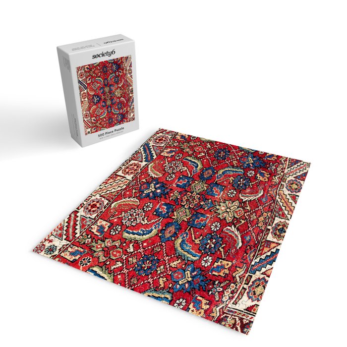 Qashqaâi Vagireh Fars Southwest Persian Sampler Print Jigsaw Puzzle Gallery Image 2
