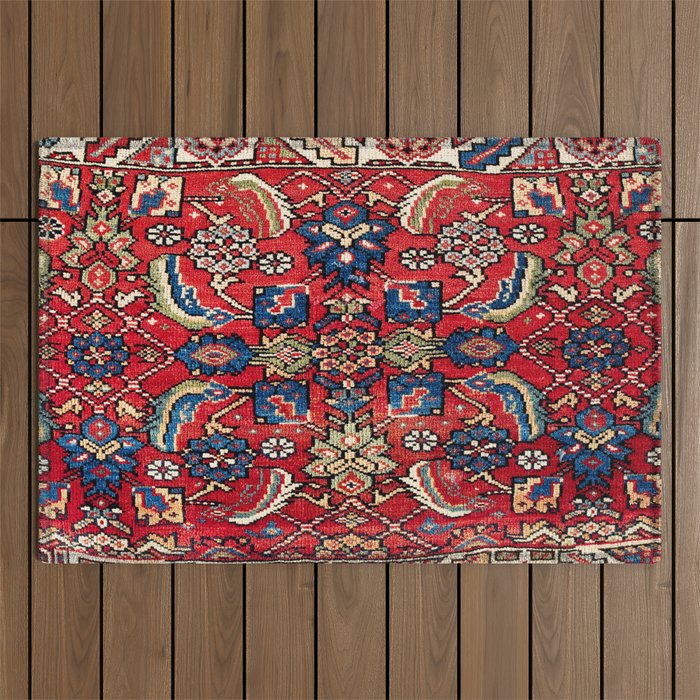 Qashqaâi Vagireh Fars Southwest Persian Sampler Print Outdoor Rug Gallery Image 1