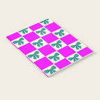 Elegant Vibrant Checkerboard Pattern - Perfect for Winter and Holiday Themes Notebook Gallery Image 2