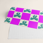 Elegant Vibrant Checkerboard Pattern - Perfect for Winter and Holiday Themes Wrapping Paper Gallery Image 2