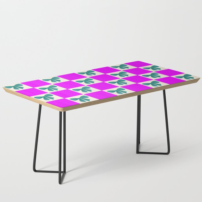 Elegant Vibrant Checkerboard Pattern - Perfect for Winter and Holiday Themes Coffee Table Gallery Image 1