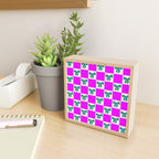 Elegant Vibrant Checkerboard Pattern - Perfect for Winter and Holiday Themes Mini Art Print Gallery Image 2